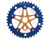 MCS Alloy Spider & Chainring Combo (Blue/Red) (39T) - Dan's Comp